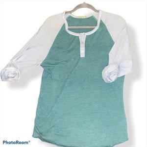 Alternative Earth Two-tone Men’s Babseball Henley